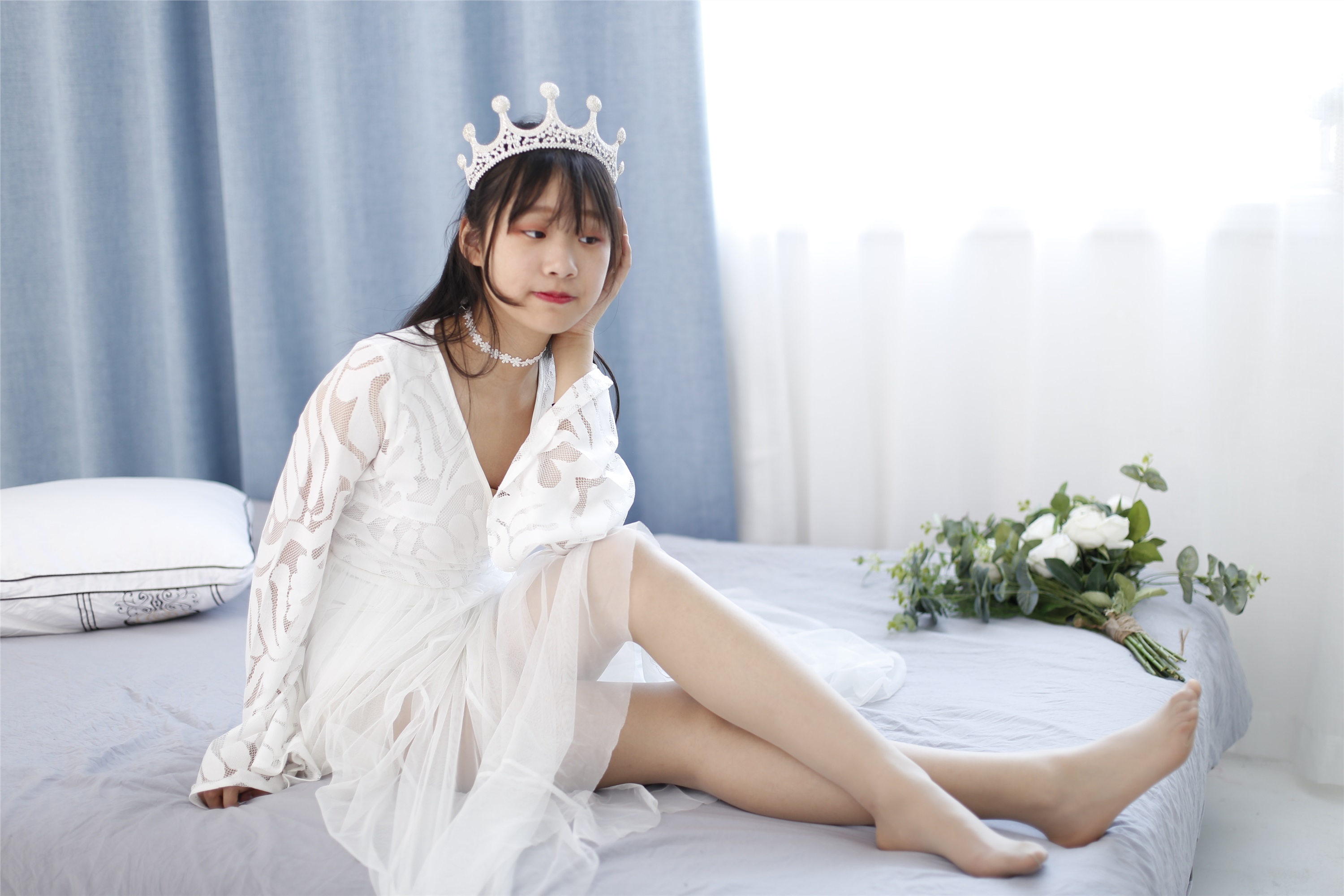 奈丝写真  NO.089 蛋白粉-轻透纱裙